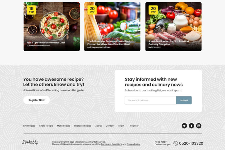 Création Site Web Restaurant Italian website concept forchetti.com SD5 768x512 - Création Site Web Restaurant Italian